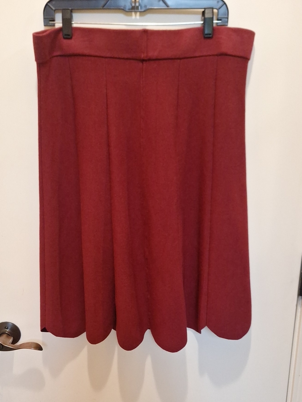 Women’s Red A-Line Skirt - Picture 3 of 4